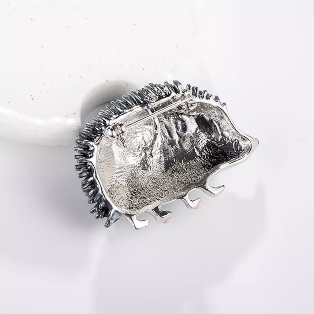 Woodland Creatures Hedgehog Brooch - Picture 5 of 5